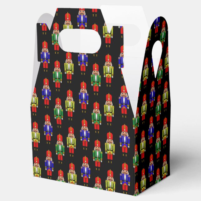 Rotes, gelbes, geflecktes Muster Geschenkschachtel (Geöffnet)