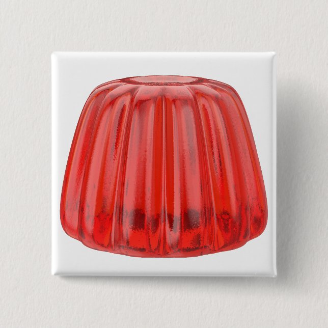 Rotes Geleew dessert Button (Vorderseite)