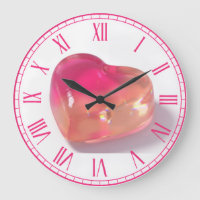 Rotes Geleheart 3D-Gummi-Uhr im Y2K-Style