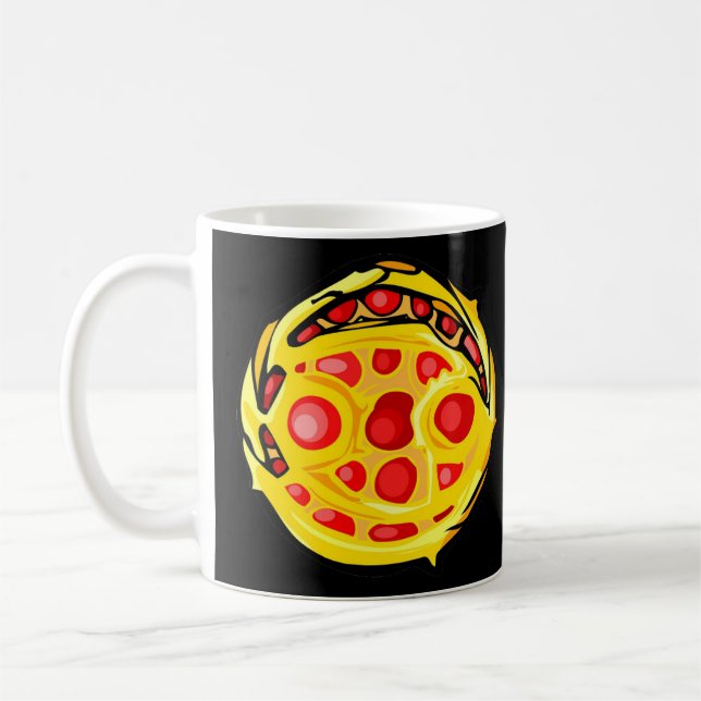 rotes Gemstone-Farbkrebssymbol Kaffeetasse (Links)