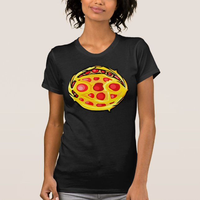 rotes Gemstone-Farbkrebssymbol T-Shirt (Vorderseite)