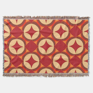 Rotes geometrisches abstraktes Design Decke