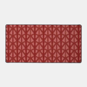 Rotes geometrisches Muster Schreibtischunterlage