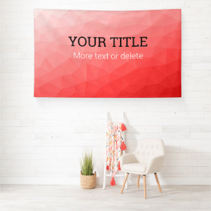 Rotes geometrisches Netz Dreieck benutzerdefiniert Banner