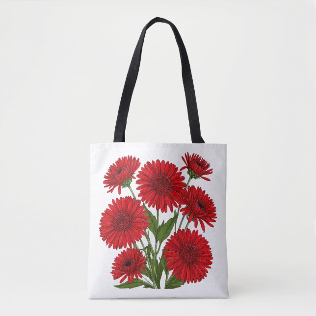 Rotes Gerbera-Daisy-Blumenstrauß (Vorderseite)