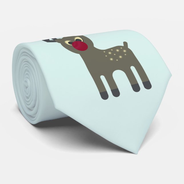 Rotes gerochenes Ren Krawatte (Gerollt)