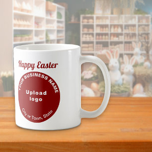 Rotes Geschäftslogo   Ostern   Tasse