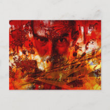 Rotes Gesicht Graffiti