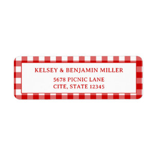 Rotes Gingham-Baby-Q-Barbecue-BBQ-Baby-Shower