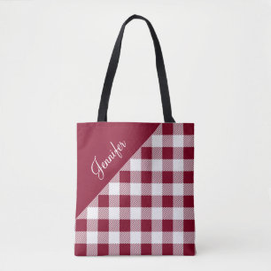 Rotes Gingham-Karomuster Muster