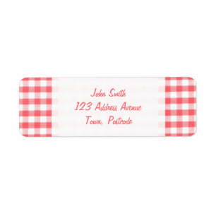Rotes Gingham-Muster
