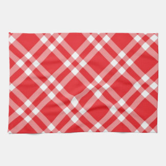 Rotes Gingham-Muster Geschirrtuch