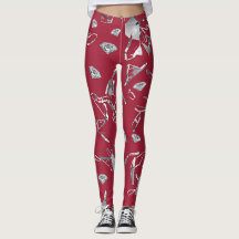 Rotes Glas und Diamanten