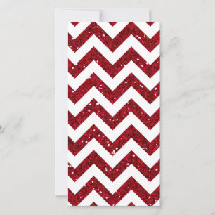 Rotes Glitter-Chevron-Muster