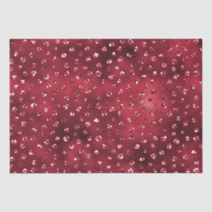 Rotes Glitter Glam Punkte Muster Seidenpapier