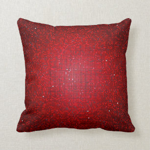 Rotes Glitzersequin-Disco-Couchthrow-Kissen Kissen