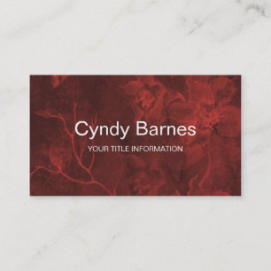 Rotes, glühendes Wasser Visitenkarte