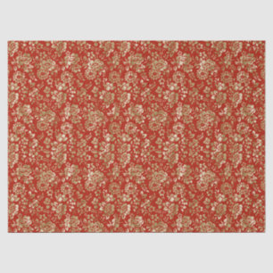 Rotes Gold-Blick Seidenpapier bringt