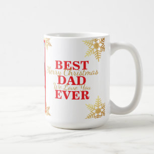 Rotes Gold Frohe Weihnachten Bester Vater Aller Ze Kaffeetasse