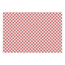 Rotes, goldenes und silbernes Packpapier.