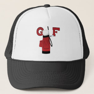 Rotes Golftasche-Golf Truckerkappe
