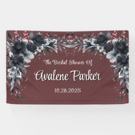 Rotes gotisches Brautparty Banner