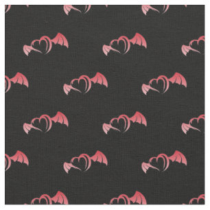 Rotes Gradienten-Herz Stoff