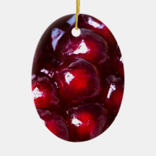 Rotes Granatapfel Keramikornament
