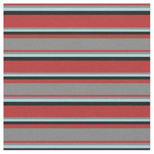 Rotes, graues, hellblaues und schwarz farbiges Mus Stoff