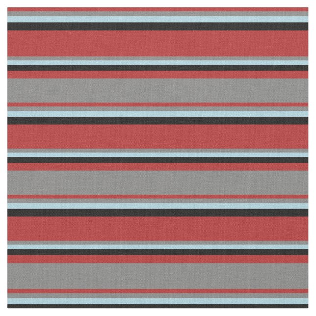 Rotes, graues, hellblaues und schwarz farbiges Mus Stoff (Nahaufnahme)