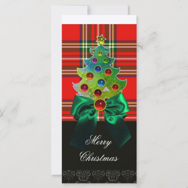 ROTES GREEN SCOTTISH TARTAN, BOWS UND CHRISTMAS BA (Vorderseite)