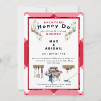 Rotes Grillen & Fixieren von Antlern Paare Dusche