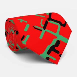 Rotes Grün Krawatte