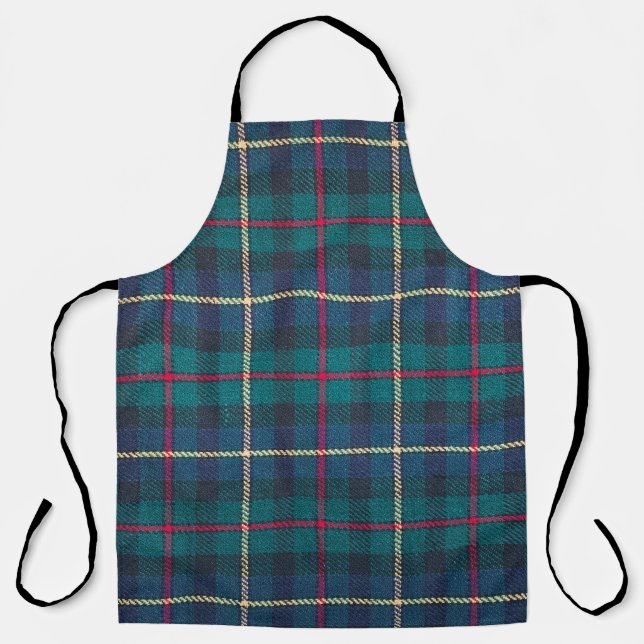 Rotes, grünes, blaues schottisches Tartan-Muster. Schürze (Vorderseite)
