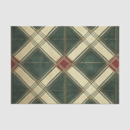 ROTES GRÜNES CREAM-FEIERLICHES DIAMANTMUSTER SEIDENPAPIER