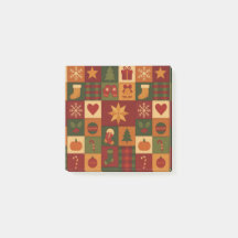 Rotes grünes Patchwork-Quilt Rustikales Bauernhaus