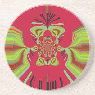 Rotes Hakuna Matata-Muster Untersetzer