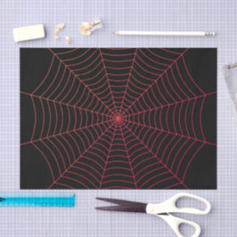 Rotes Halloween-Muster Seidenpapier