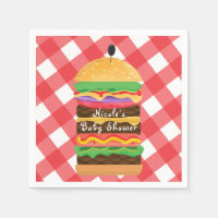 Rotes Hamburger Sommer Grillfest Barbecue BBQ Part