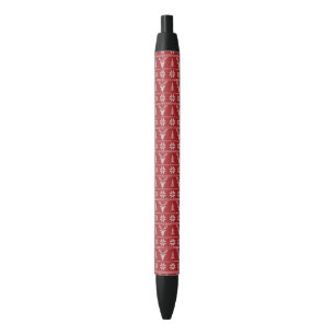 Rotes hässliches Weihnachtspulli Kugelschreiber