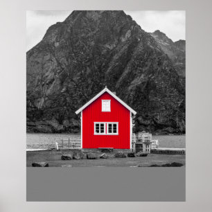 Rotes Haus Poster