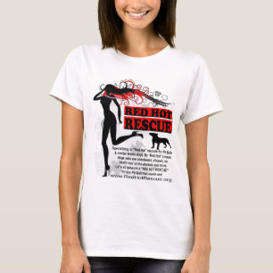 Rotes - heißes Rettungs-Shirt Desgin - großes Logo T-Shirt
