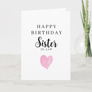 Rotes Herz Alles Gute zum Geburtstag Schwägerin Karte