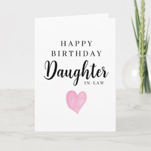 Rotes Herz Alles Gute zum Geburtstag Schwiegertoch Karte
