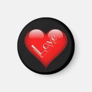 Rotes Herz Attraktive Pariser Liebe Hochzeit Magnet