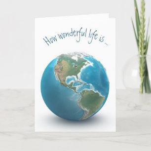 Rotes Herz auf dem Planeten Erde Karte