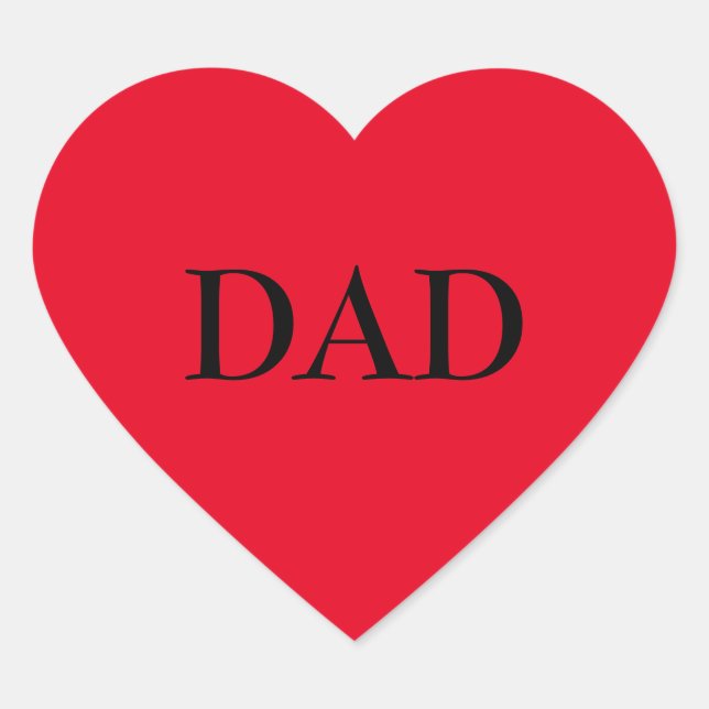 Rotes Herz Aufkleber Sprichwort MAMA (Vorderseite)