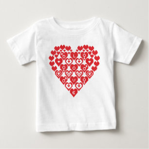 Rotes Herz Baby T-shirt