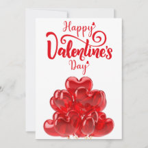 Rotes Herz Balloons für den Valentinstag