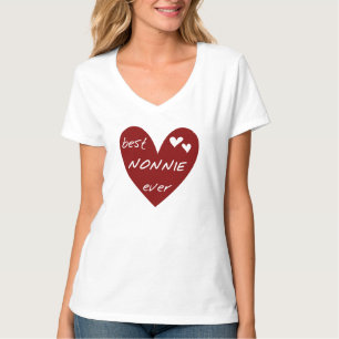 Rotes-Herz-Best-Nonnie-Ever-T-Shirts und Geschenke T-Shirt